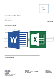 Rechnungsvorlage Word Excel Gratis Bei Pebe Smart